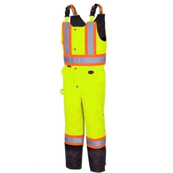Pioneer Work Unisex Bib Overalls Hi-Viz Insulated Waterproof - Image 4