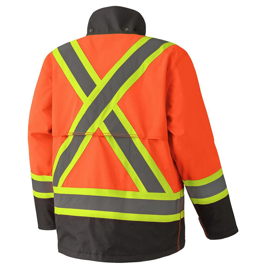 Pioneer Men's 300D Hi-Vis Waterproof Safety Jacket - Hi-Vis Orange - Image 2