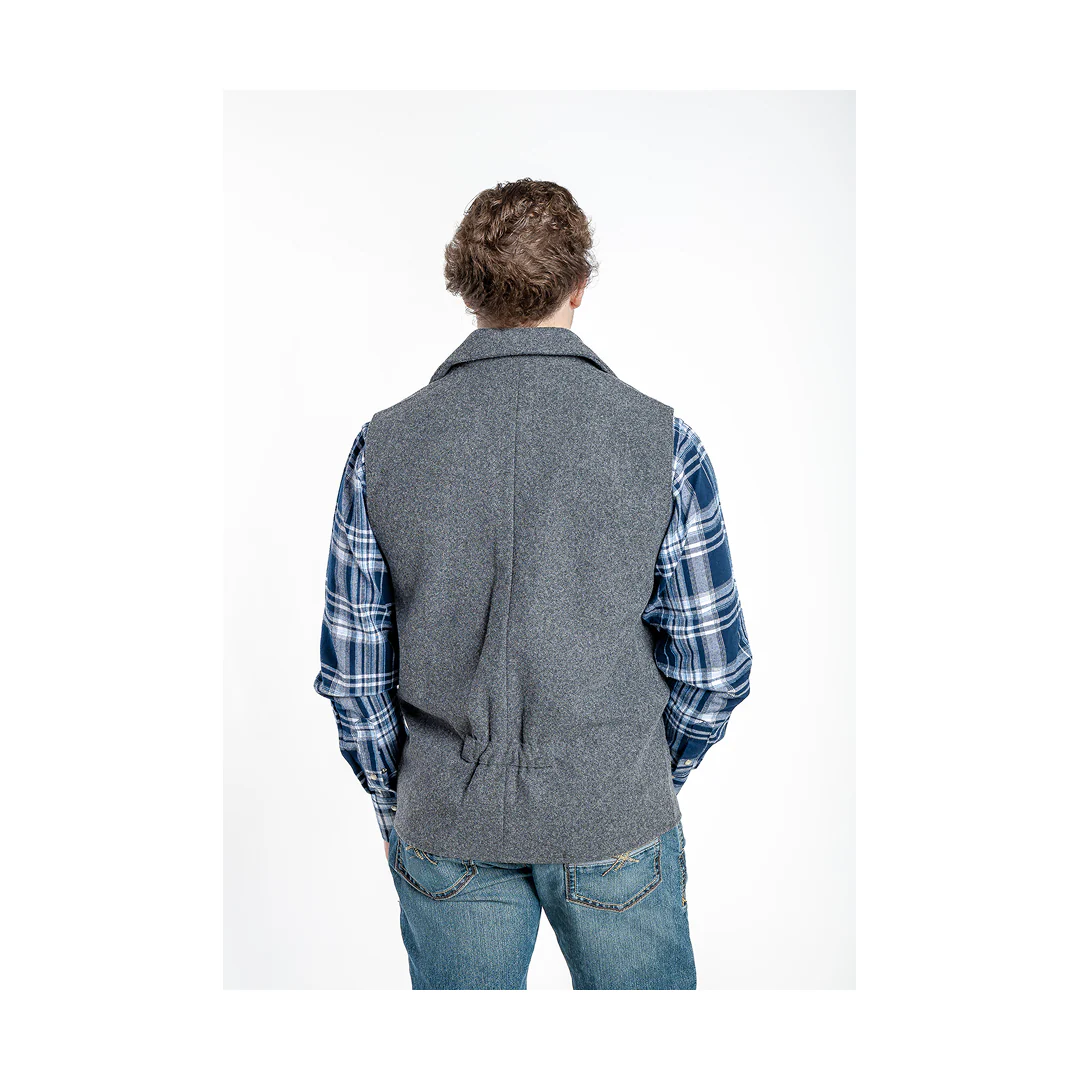 Powder River Men’s Wool Montana Vest Solid Colour - Image 3