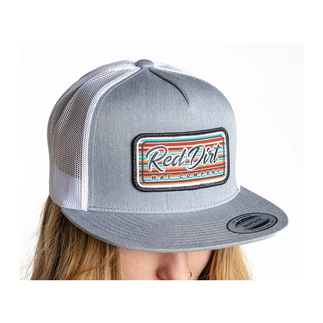 Red Dirt Hat Co Serape 2023 Heather Grey w/ White Cap - Image 2