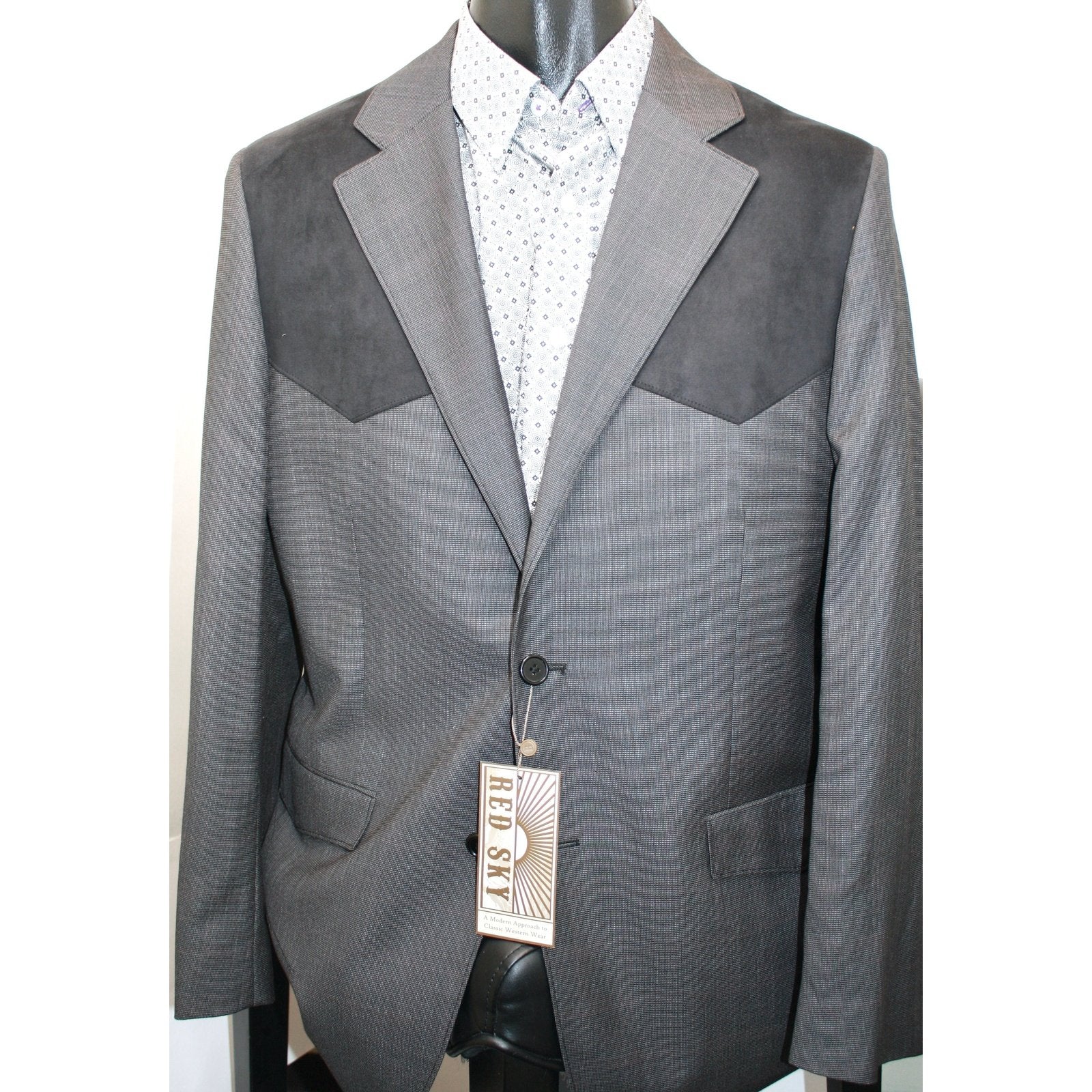 Red Sky Men's Sport Jacket Waco Brown Fancy