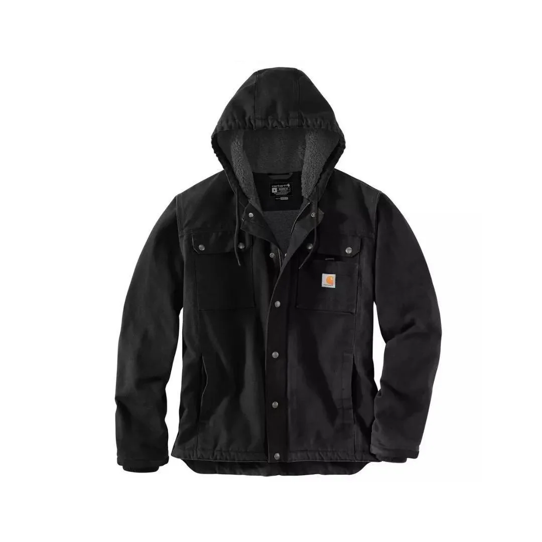 Carhartt Men’s Jacket Relaxed Fit Sherpa-Lined Washed Duck - Image 3