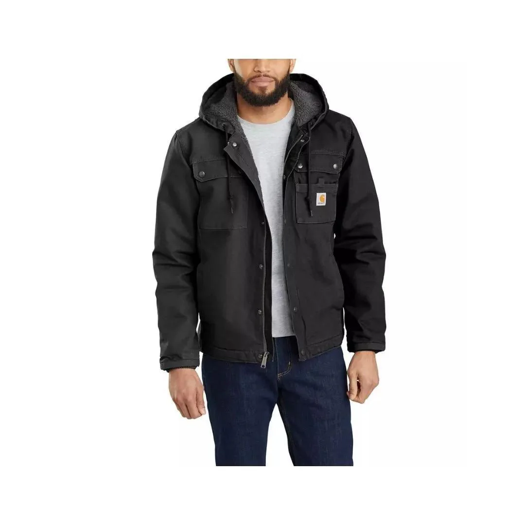 Carhartt Men’s Jacket Relaxed Fit Sherpa-Lined Washed Duck - Image 8