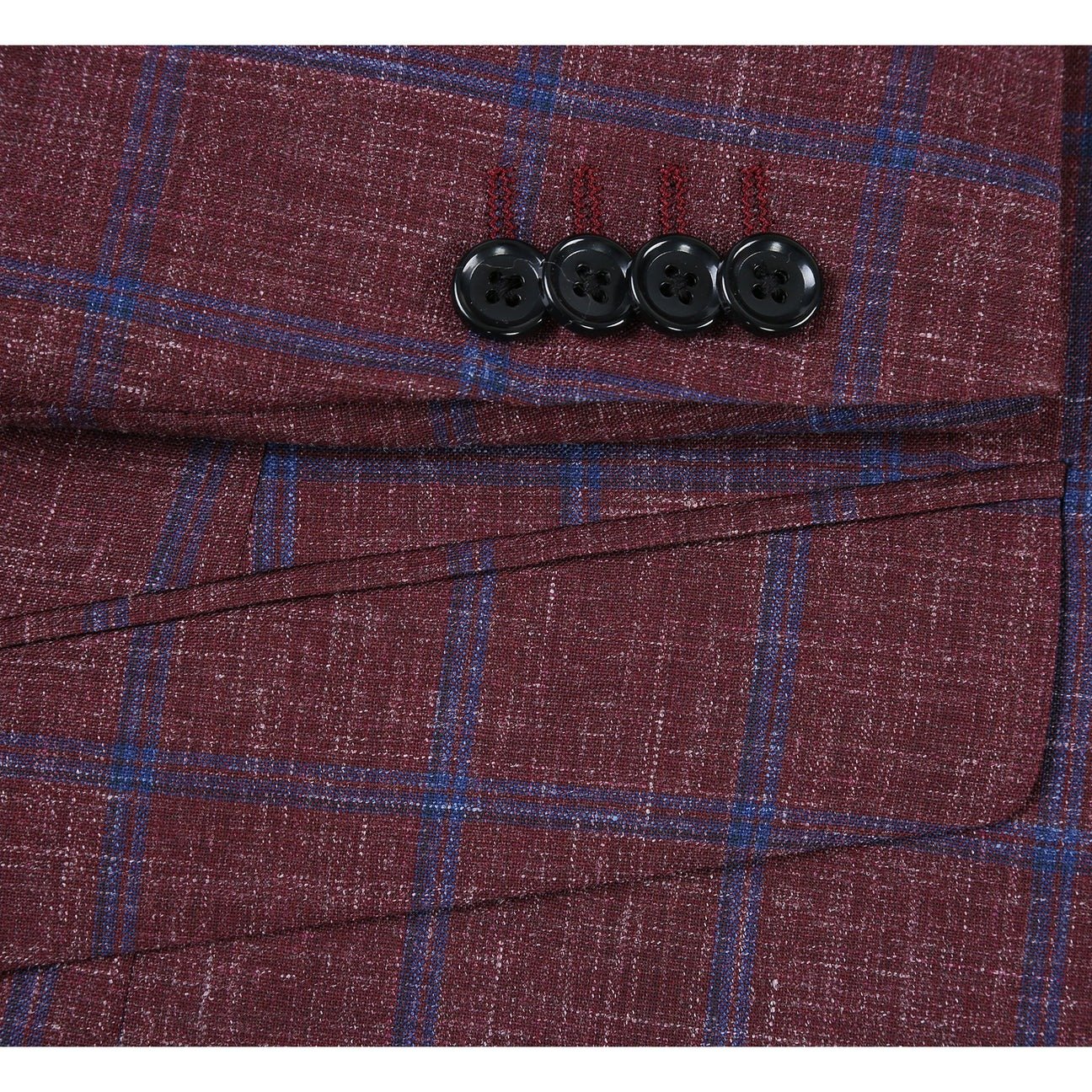Renoir Men’s Sport Jacket Slim Fit Wool/Linen Single Breasted - Image 7