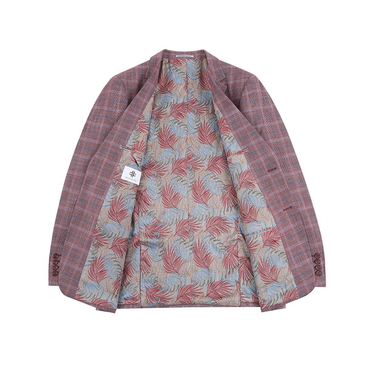 Renoir Men's Red Plaid Sycamore Blazer - Image 2