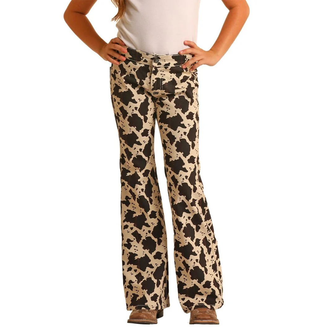 Rock & Roll Girl's Mid Rise Stretch Flare Jeans - CLEARANCE - Image 10