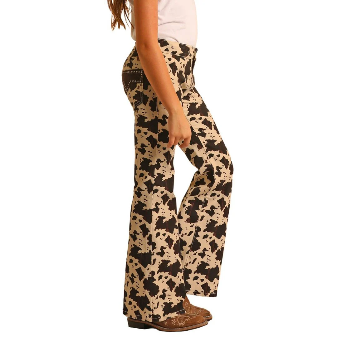 Rock & Roll Girl's Mid Rise Stretch Flare Jeans - CLEARANCE - Image 9