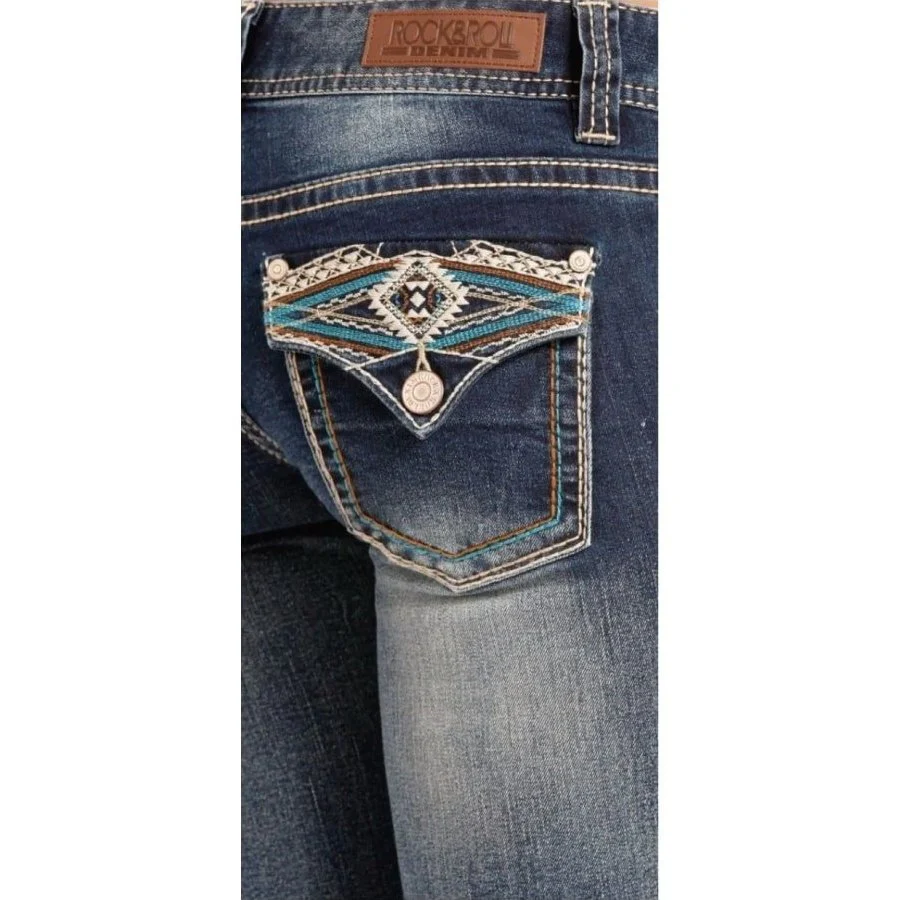 Rock & Roll Women’s Jeans Low Rise Boot Cut - Image 3