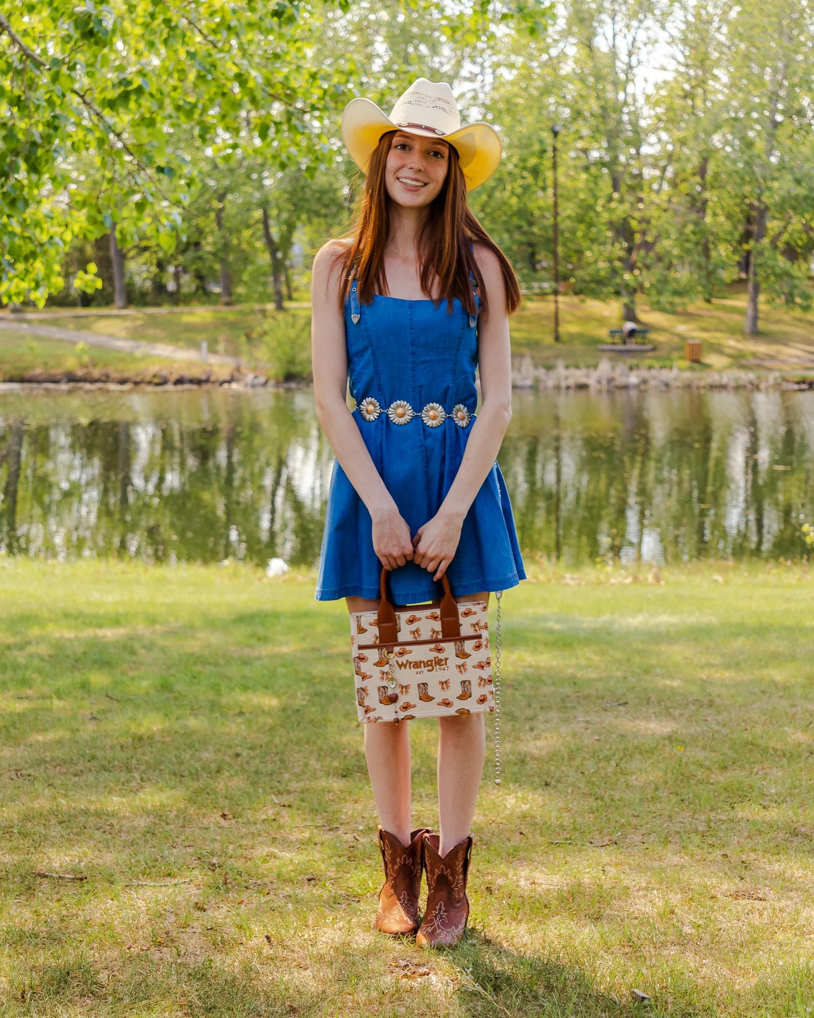 Rock&Roll Buckle Denim Dress - Image 3