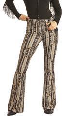 Rock & Roll Women's High Rise Extra Stretch Reversible Flare Jeans -CLEARANCE