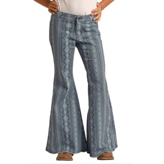 Rock & Roll Girl’s Jeans Bell Bottom Aztec- CLEARANCE - Image 7
