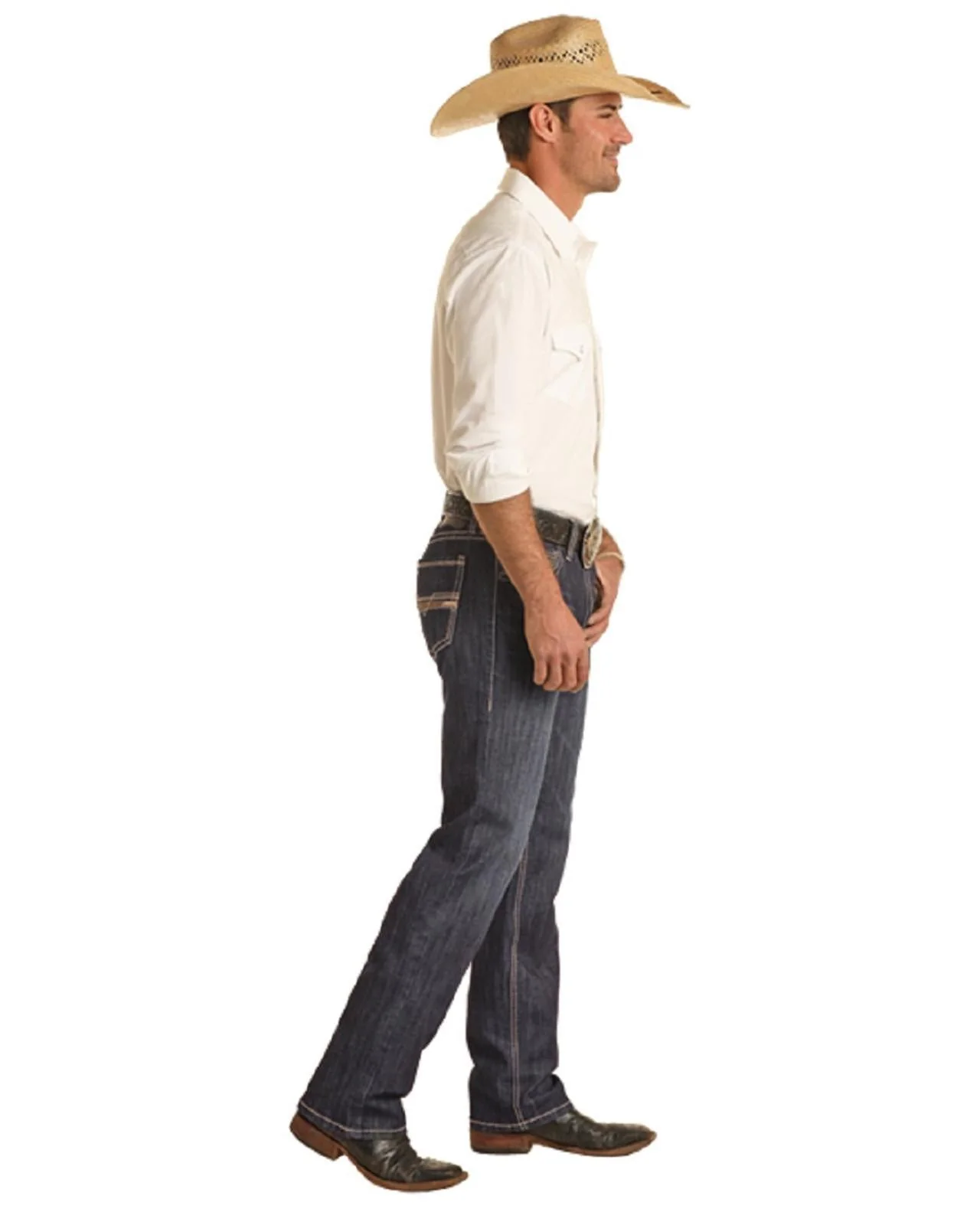 Rock & Roll Men's Revolver Slim Straight Jean - Image 3