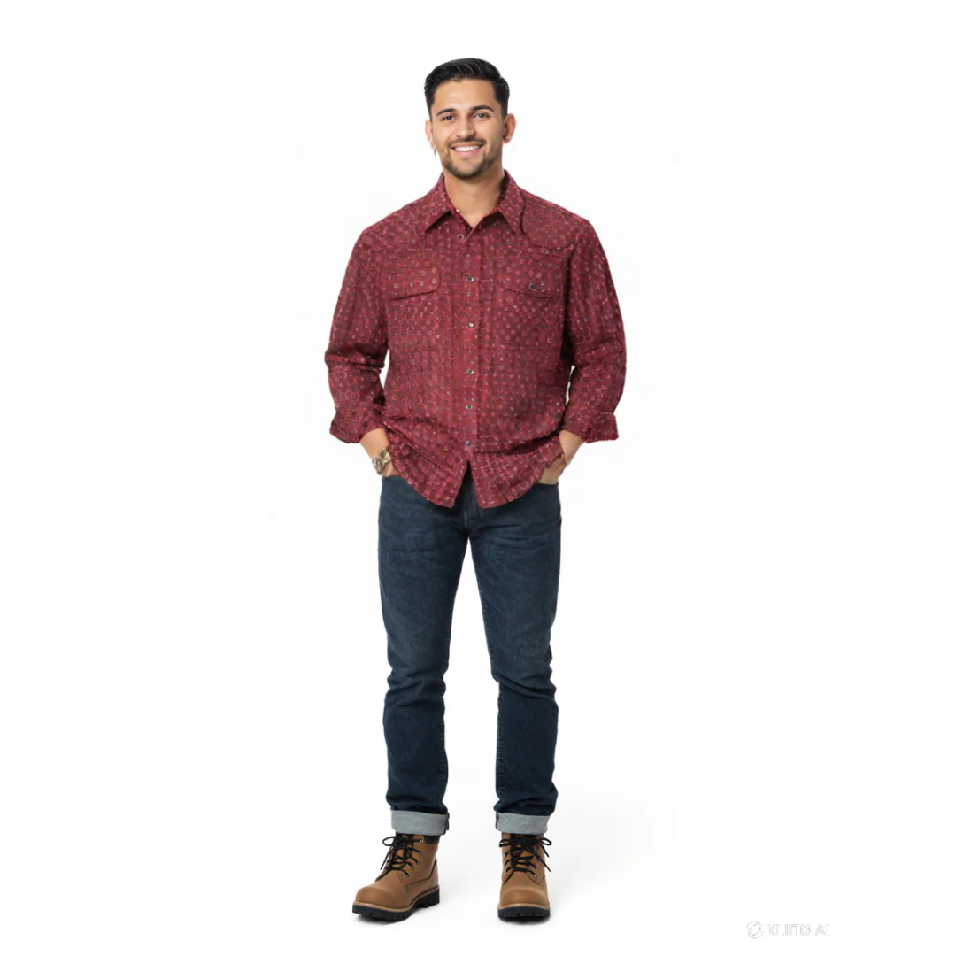Panhandle Men’s Long Sleeve Snap Shirt - Image 6