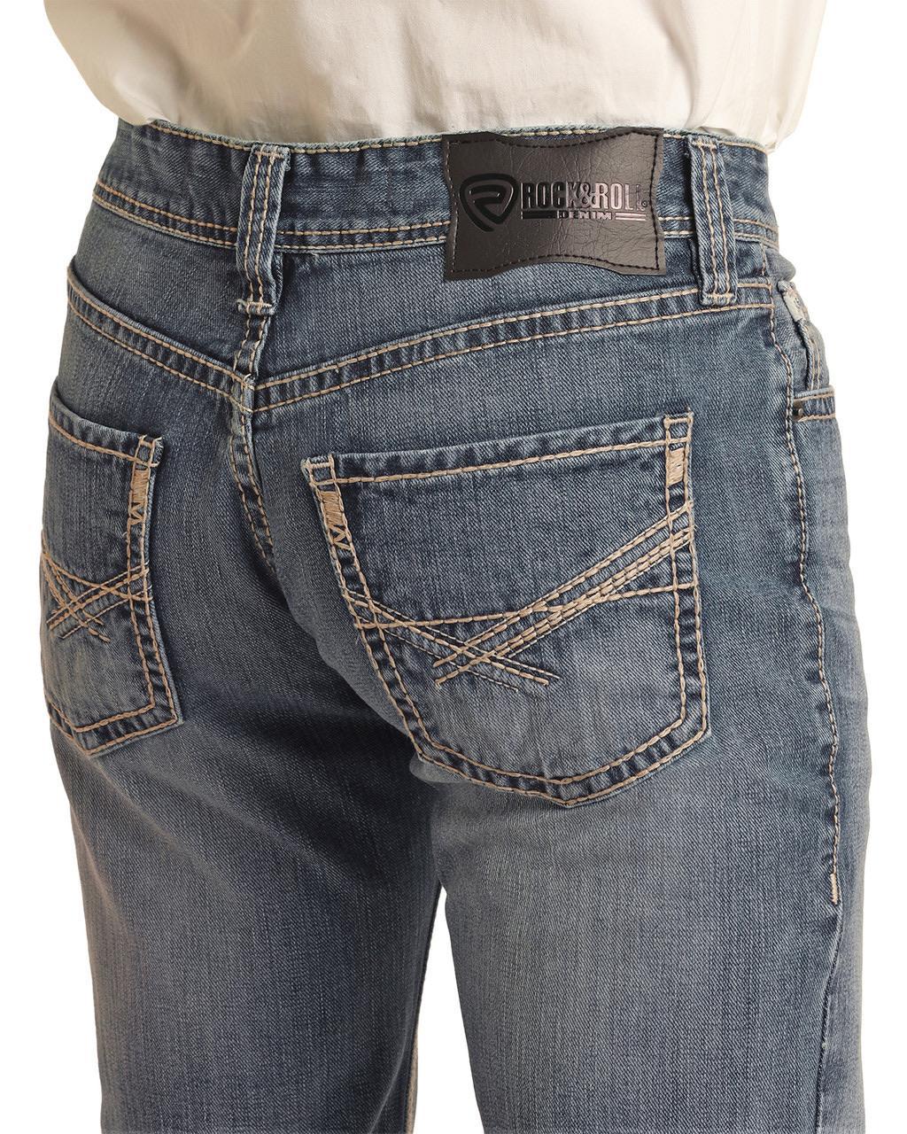 Rock & Roll Men's Pistol Regular Fit Straight Bootcut Jean - Image 4