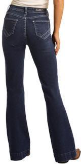 Rock & Roll Women's High Rise Extra Stretch Button Fly Trouser - Image 2