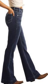 Rock & Roll Women's High Rise Extra Stretch Button Fly Trouser - Image 3