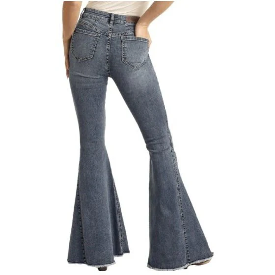 Rock & Roll Women’s Jeans High Rise Bell Bottom -Clearance
