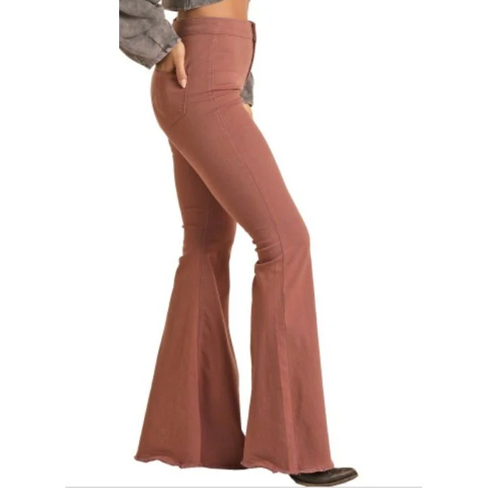 Rock & Roll Women’s Pants High Rise Extra Stretch Bell Bottom - Image 3