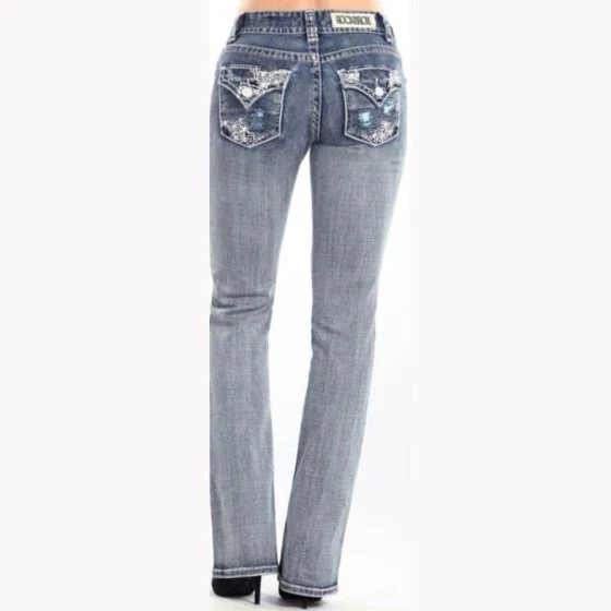 Rock & Roll Women’s Jeans Mid Rise Boot Cut