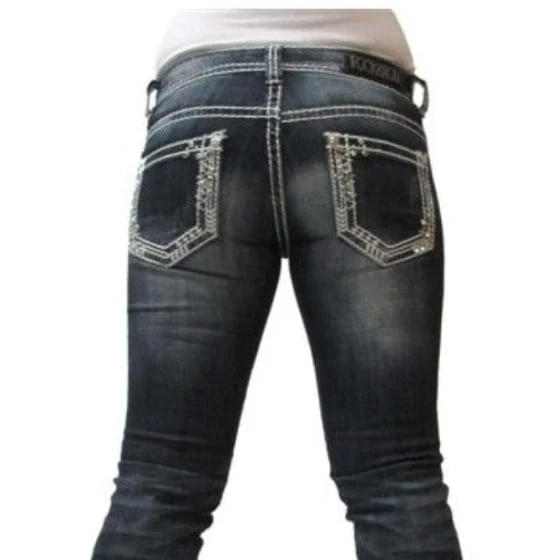 Rock & Roll Women’s Jeans Rival Low Rise Stretch Boot Cut - Image 2