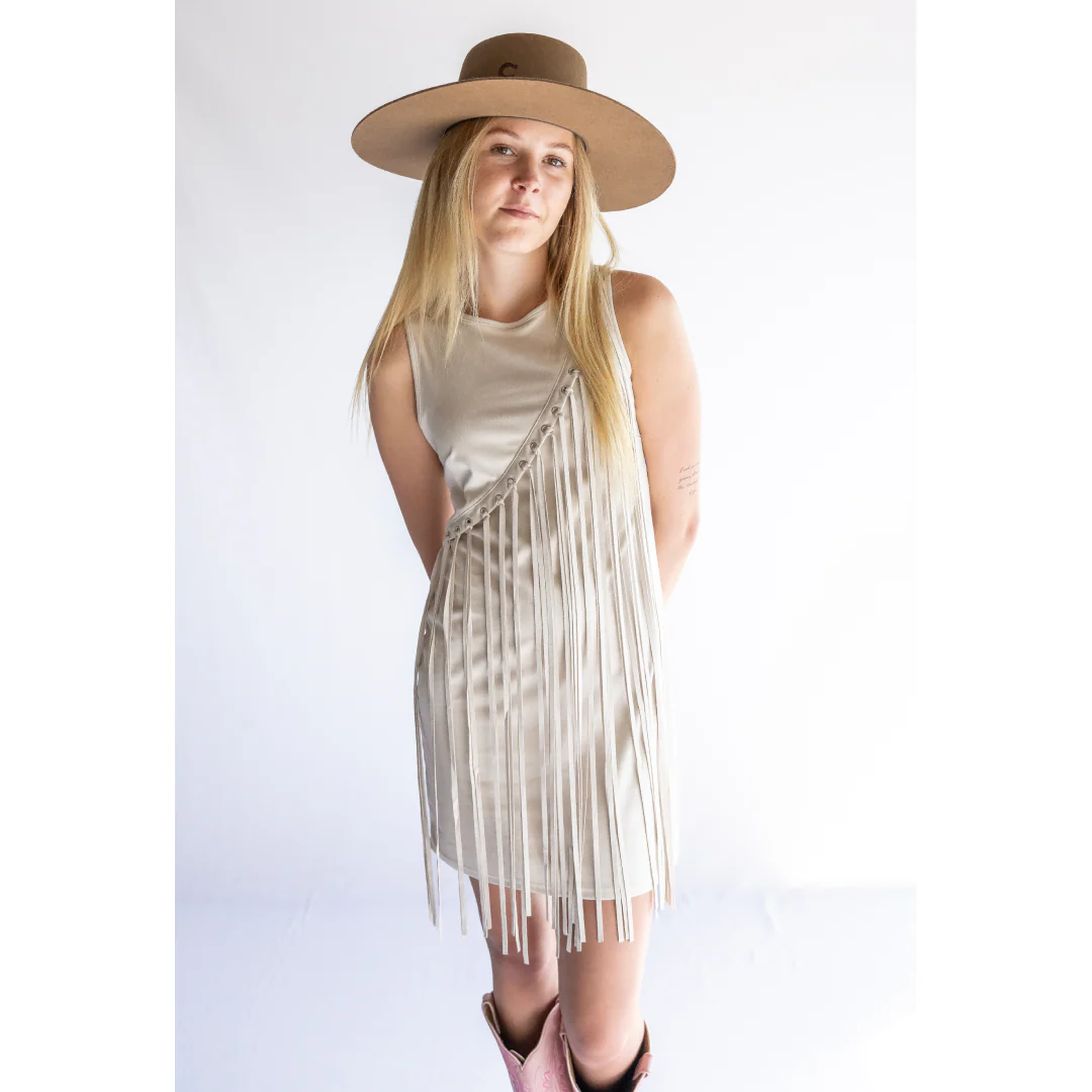 Rock & Roll Women's Asymmetrical Fringe Dress - CLEARANCE