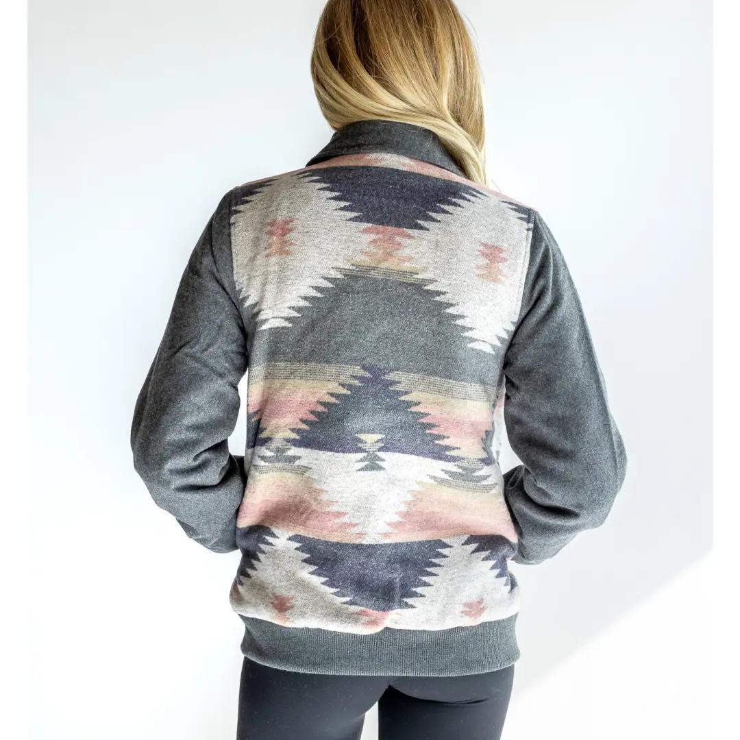 Rock & Roll Women's Aztec Wool Bomber Jacket - Image 2