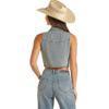 Rock & Roll Women's Denim Fringe Vest - Image 5