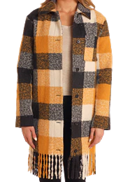 Rock & Roll Women's Long Coat with Fringe - CLEARANCE - Image 2