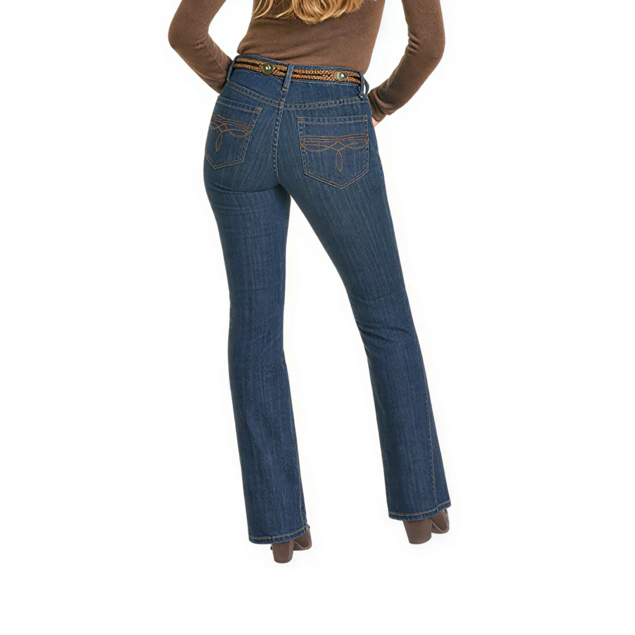 Rock & Roll Women's Side Detail High Rise Bootcut Jean