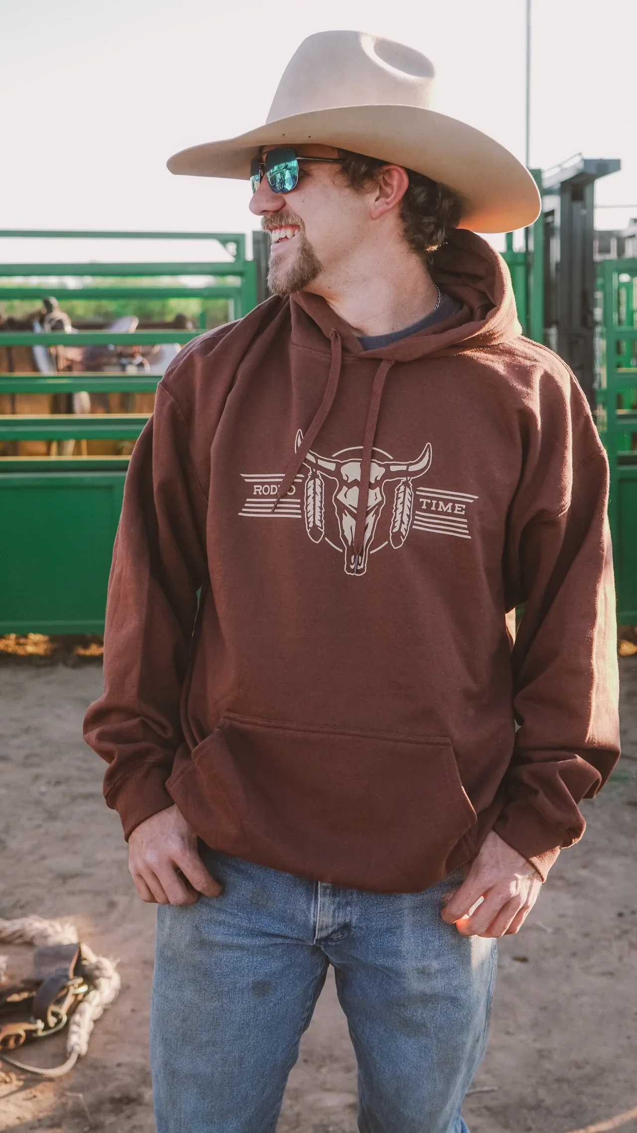 Rodeo Time Desert Bull Hoodie - Image 2
