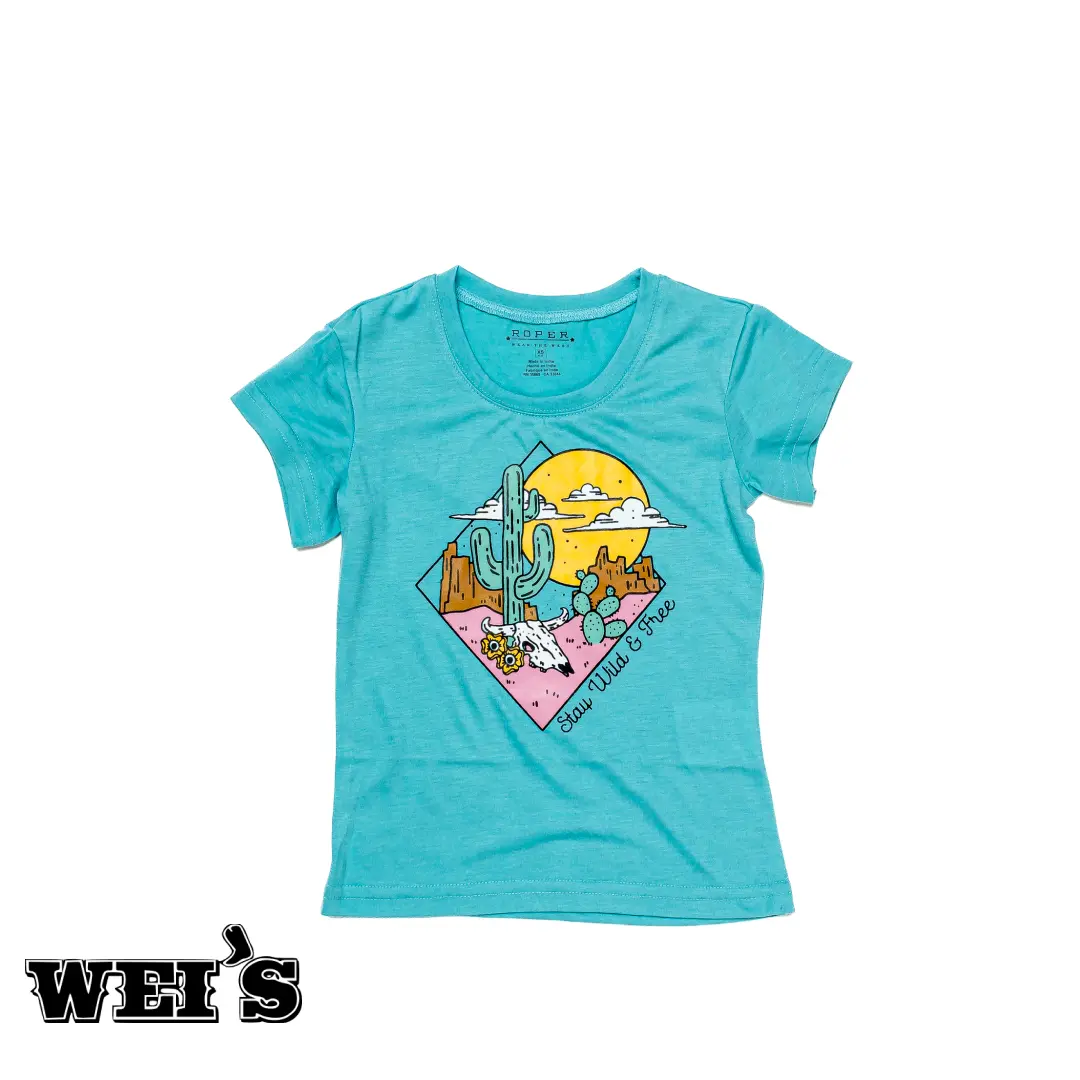 Roper Girl's "Stay Wild & Free" Shirt - Image 3