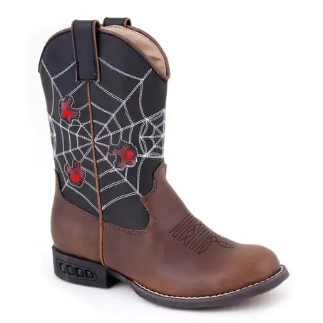 Roper Kid’s Cowboy Boots 8" Spider Light Up