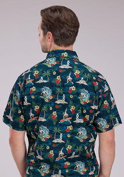 Roper Men's 2462 Panlosos Print Short Sleeve Shirt - Image 2