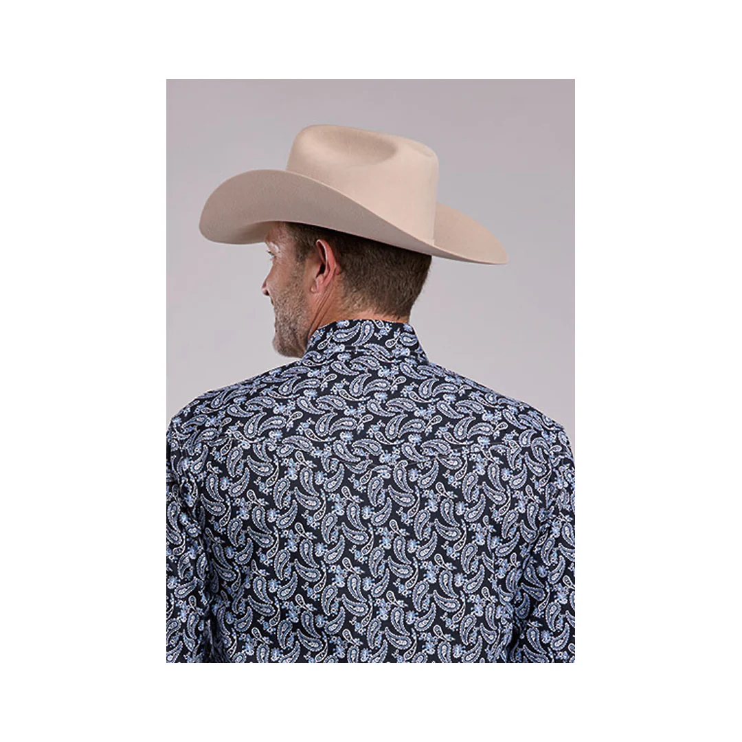 Roper Men's Amarillo Long Sleeve Shirt Poplin Paisley - Image 2