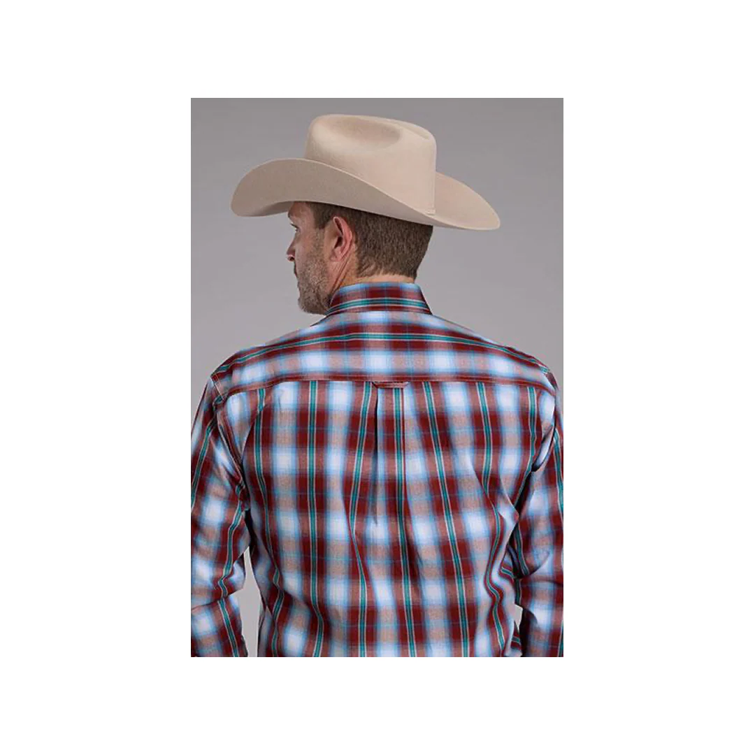 Roper Men's Classics Plaid Button Up Long Sleeve Western Shirt - Image 2