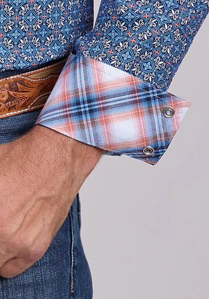 Roper Men's Fair Weather Long Sleeve Pearl Snap - Image 3