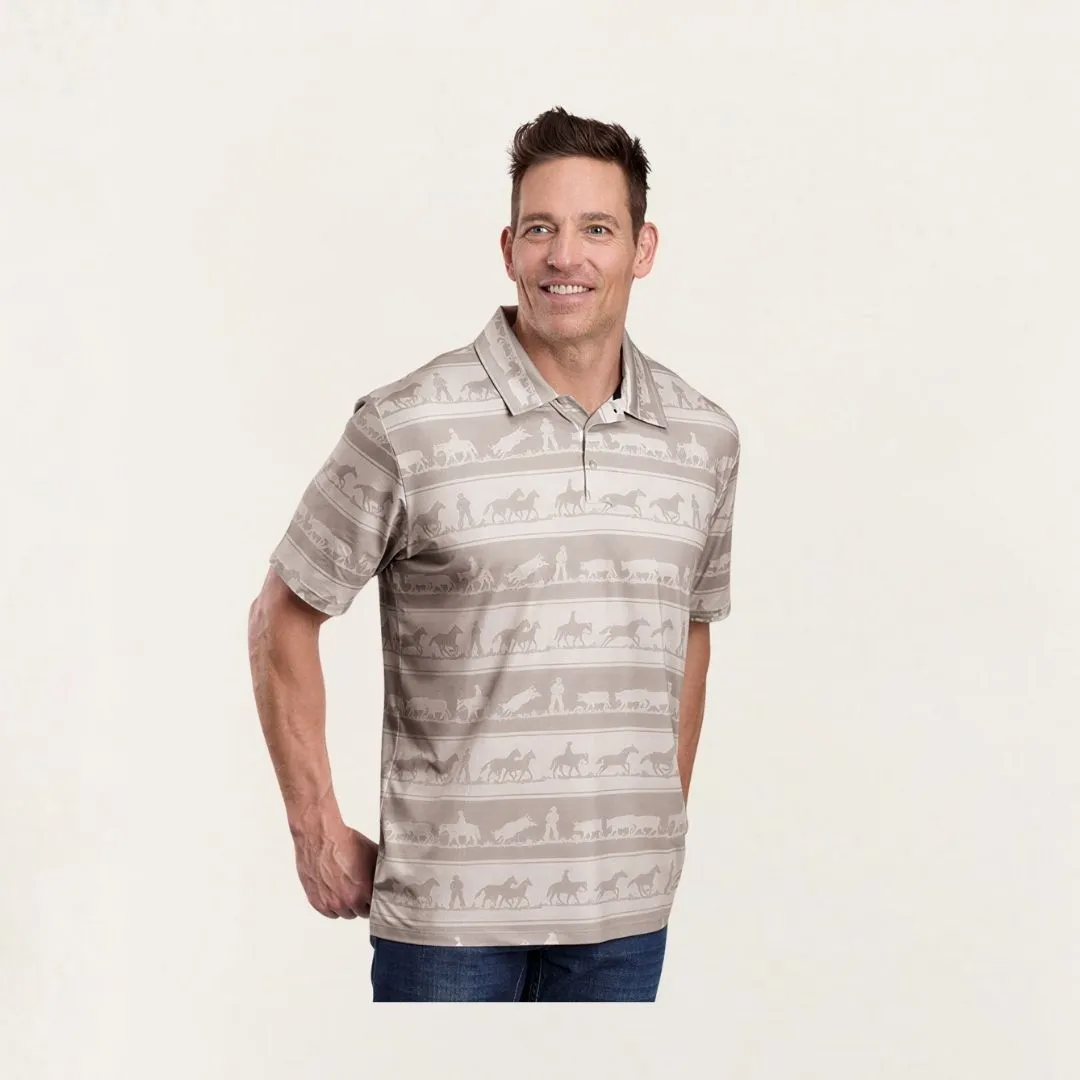 Roper Men's Horizontal Print Cowboy Ruby Print T-Shirt - Image 2