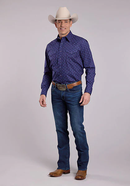 Roper Men's Long Sleeve Western Shirt - Image 2