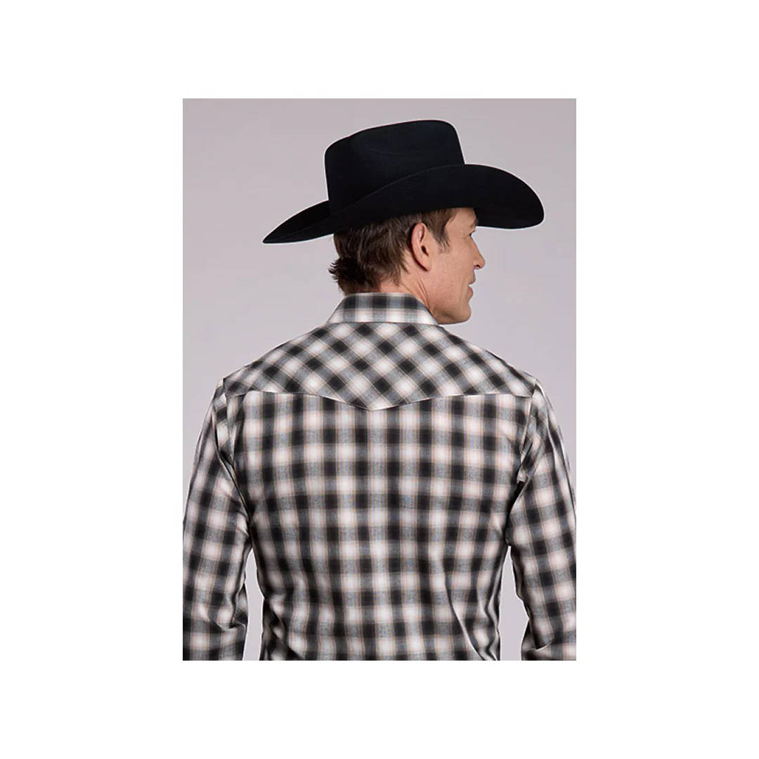 Roper Men's Long Sleeve Western Snap Plaid Shirt - Image 2