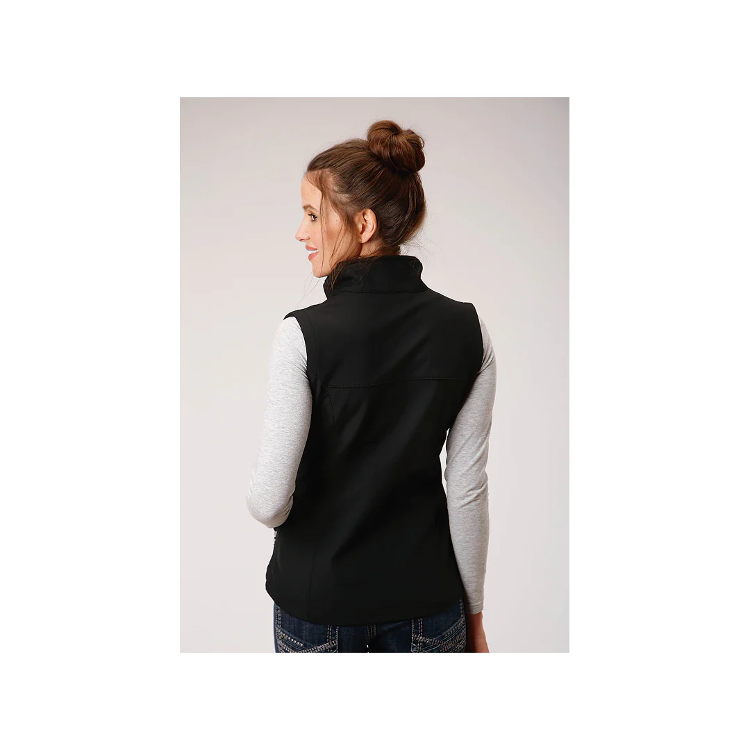Roper Women's Black Lightweight Soft Shell Vest - Image 2