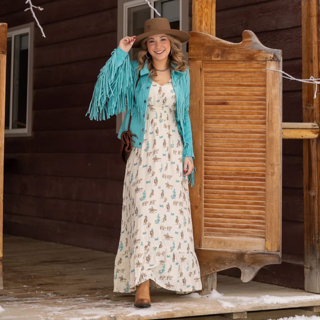 Roper Women's Printed Rayon Maxi Dress - CLEARANCE