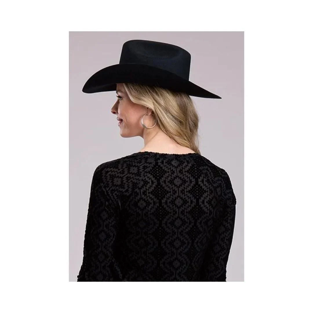 Roper Women's Wonderful Mesh "Velour" Burnout Top Raglan Sleeve - Image 3