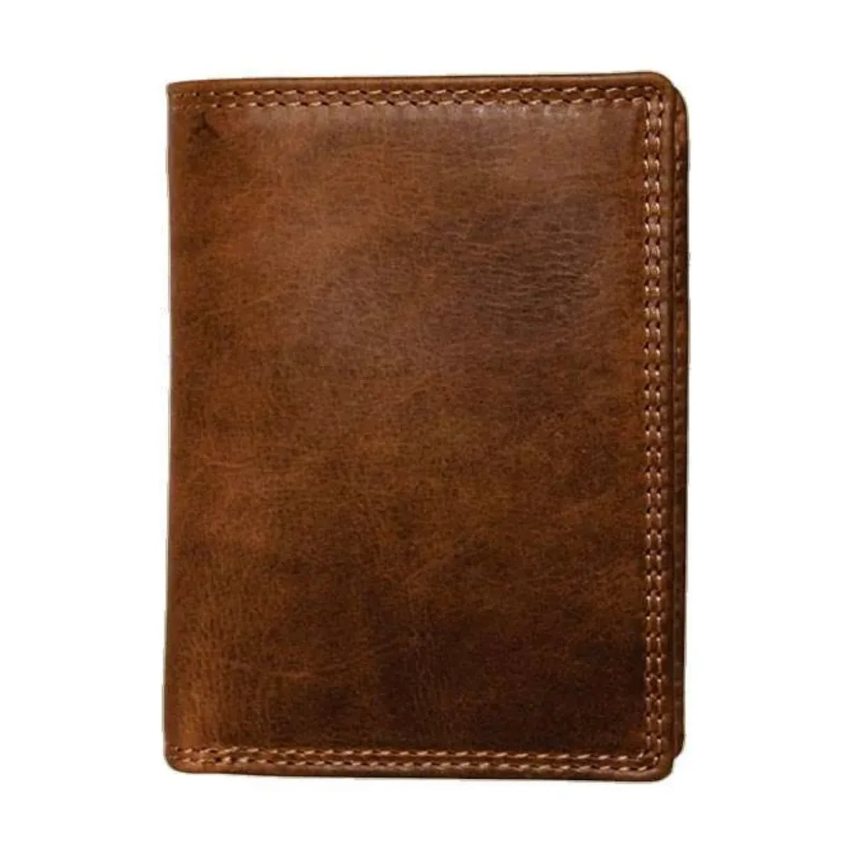 Rugged Earth Men’s Slim Leather Wallet Brown