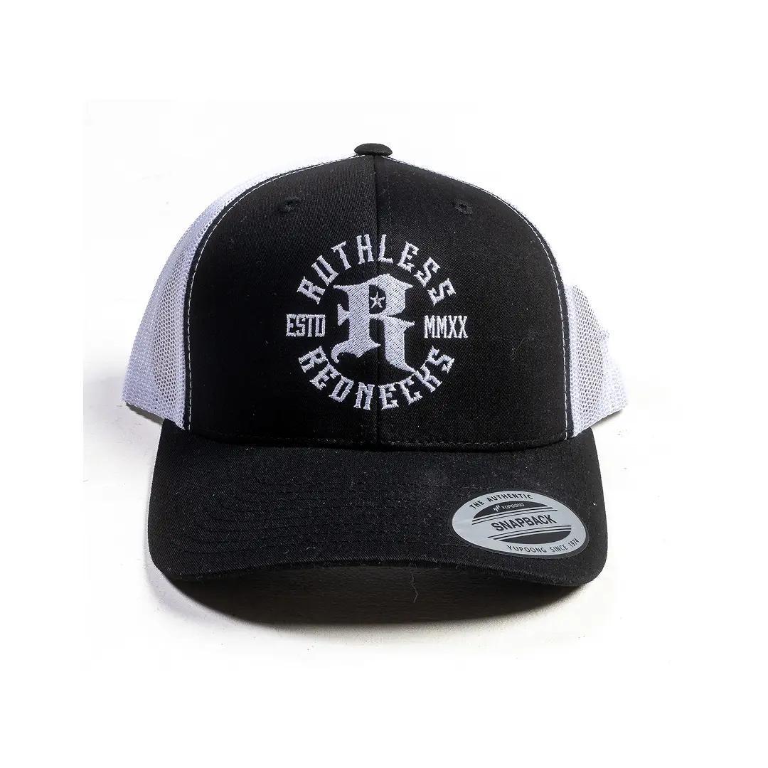 Ruthless Rednecks Icon Curved Brim Black And White Hat - Image 2