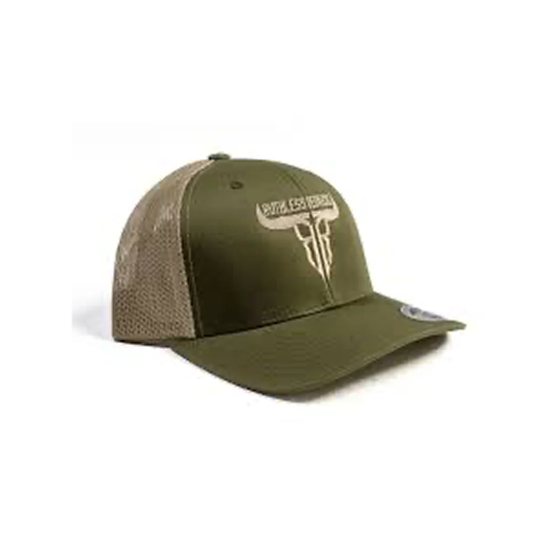 Ruthless Rednecks Men's Raw Talent Olive Khaki Patch Hat
