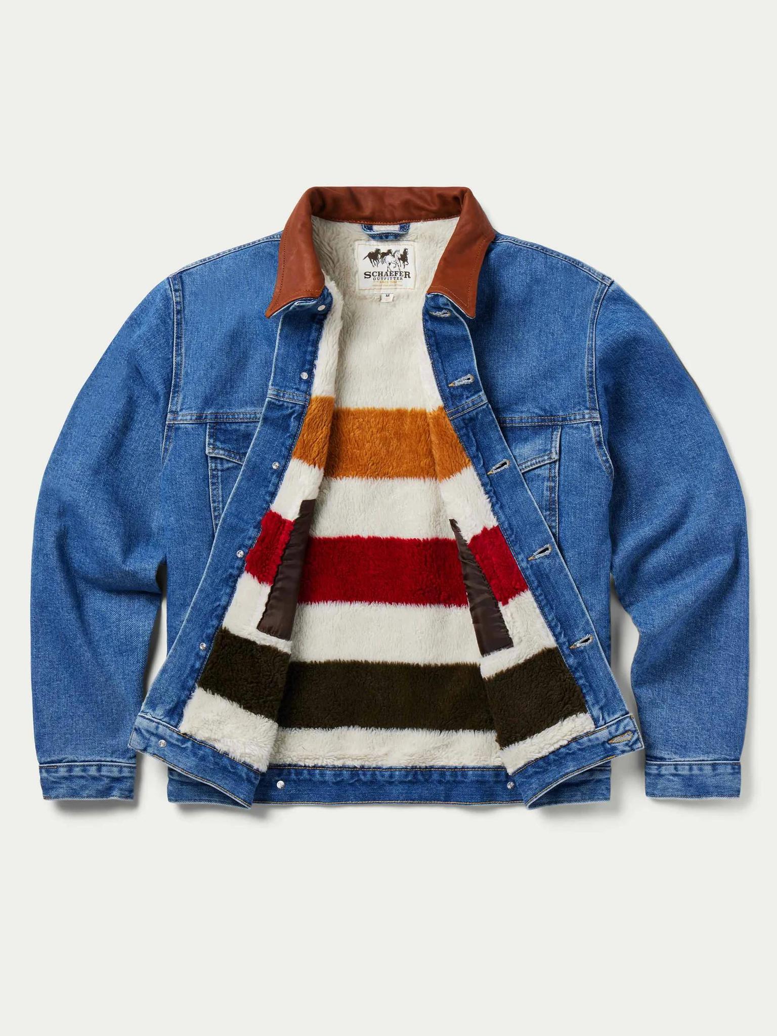 Schaefer Men's Legend Denim Jacket with Fleece Lining