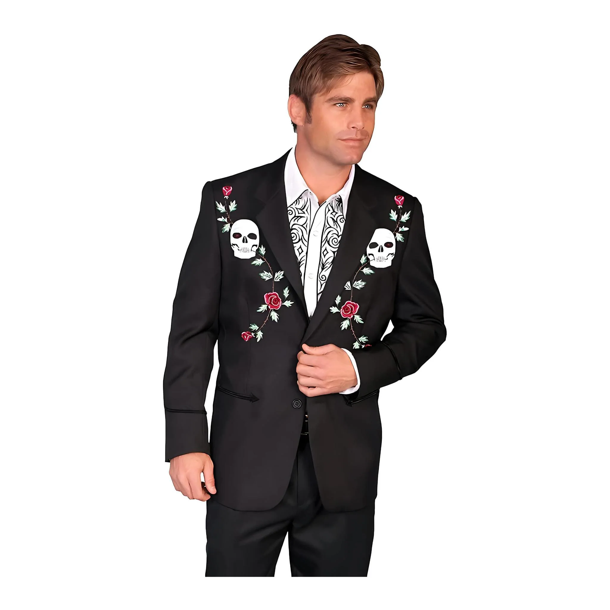 Scully Men's Sport Jacket Skull & Roses - Image 7