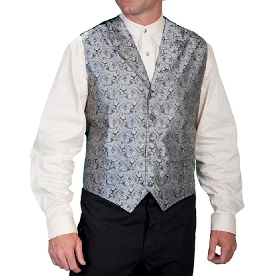 Scully Men's Vest Formal Wear Paisley Various Colours