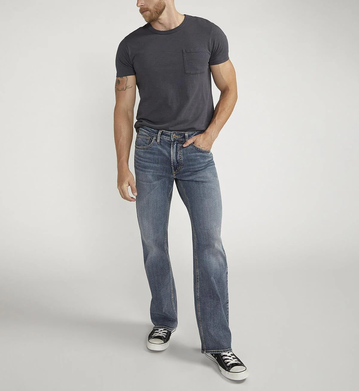 Silver Men's Zac Relaxed Straight Leg Jean
