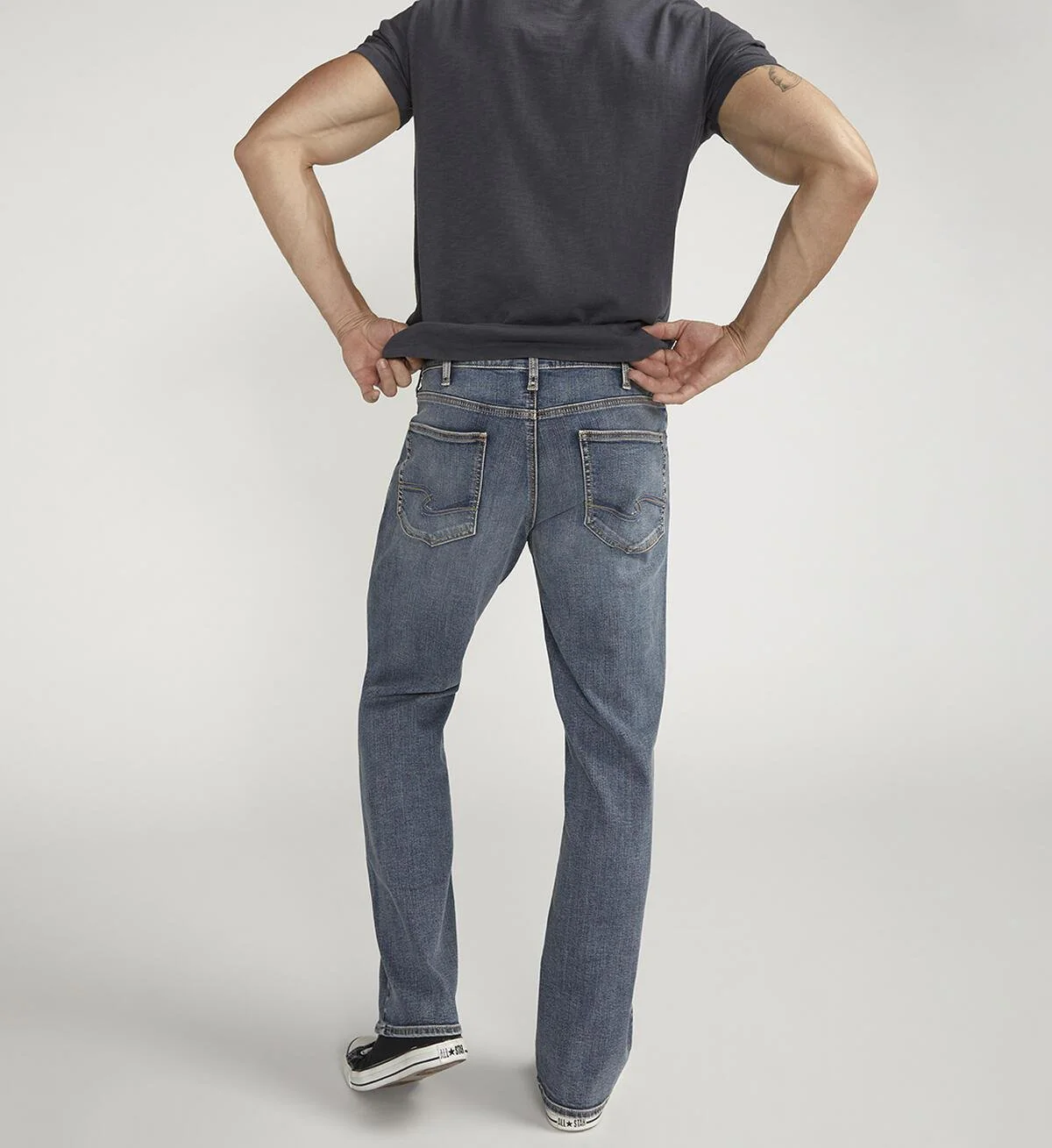 Silver Men's Zac Relaxed Straight Leg Jean - Image 2